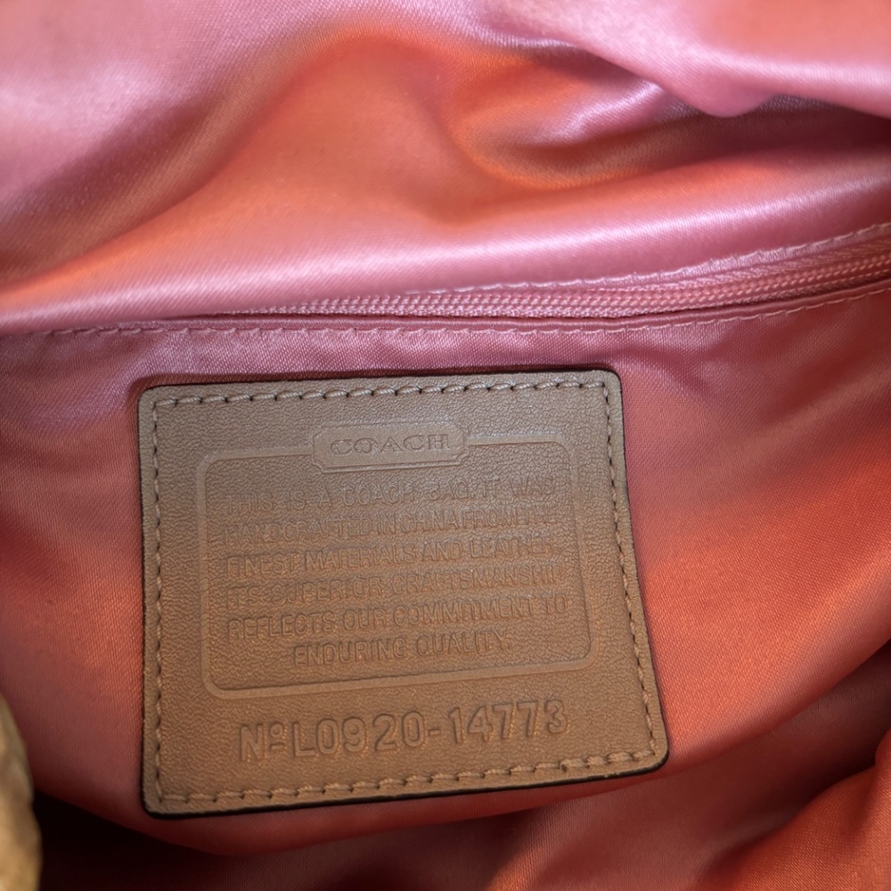 Coach Tan Python Shoulder Bag - image 5